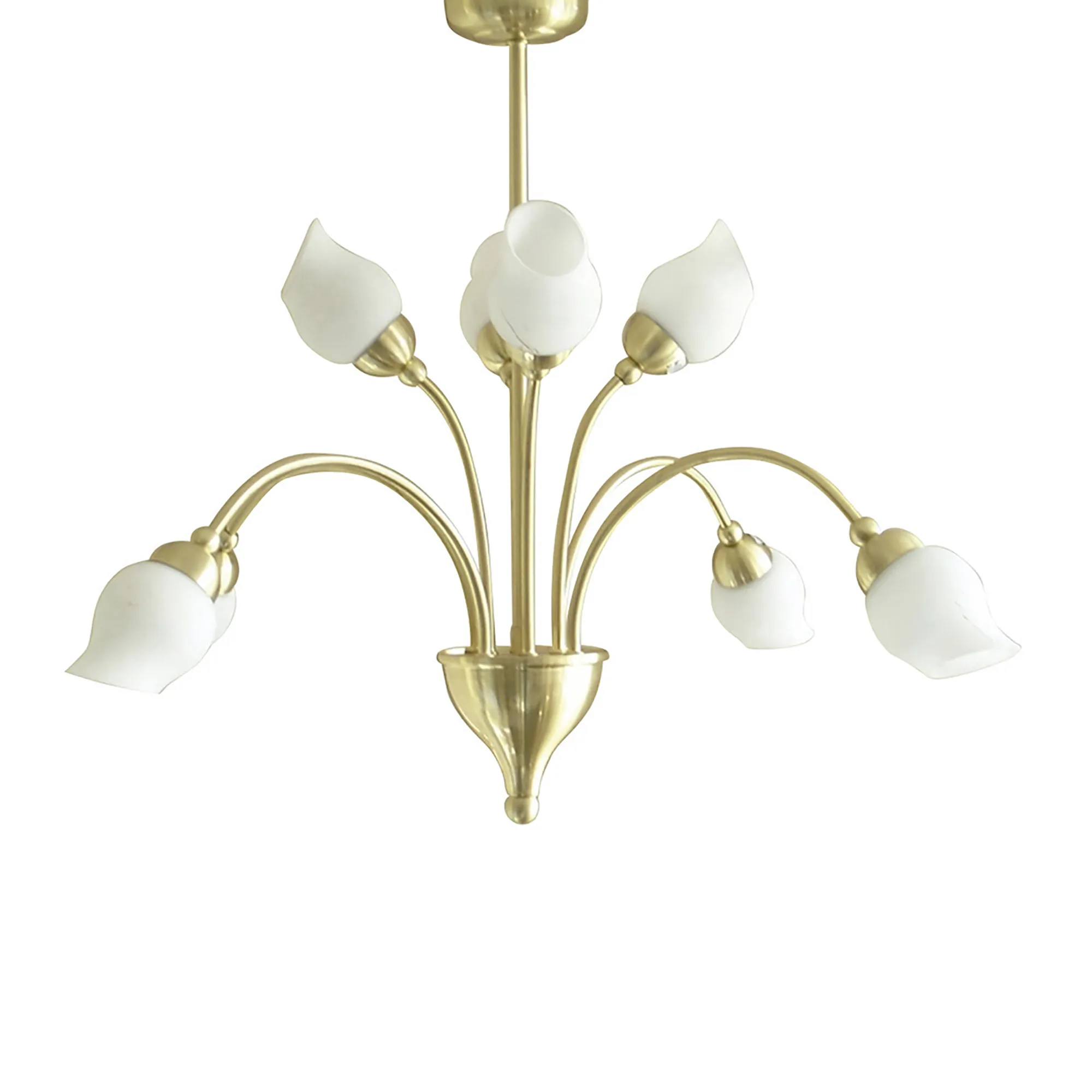 Rimini Satin Brass Ceiling Lights Diyas Multi Arm Fittings